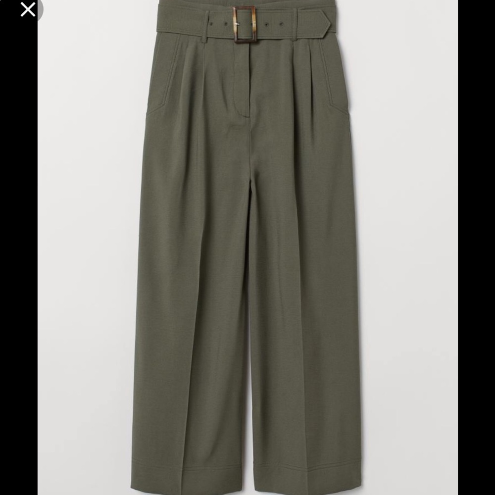 NWT H&M High Waist Wide Leg Pants Size 2